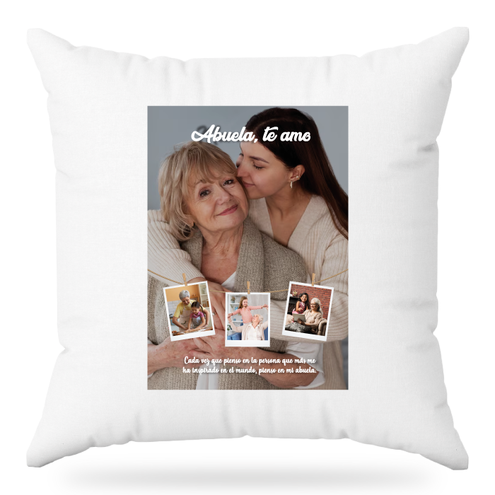 MS Regalos Personalizados | Almohada personalizada | Abuela te amo | My Sign Lima Peru