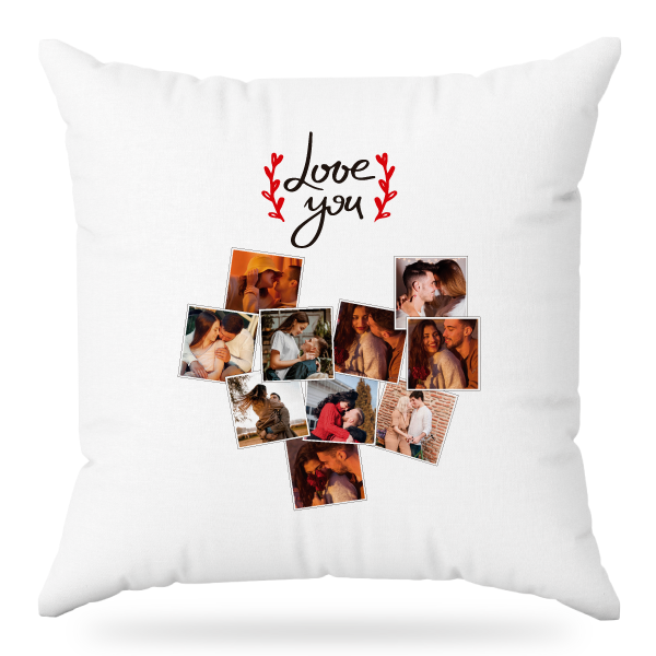 MS Regalos Personalizados | Almohada personalizada | Collage Corazón | My Sign Lima Peru