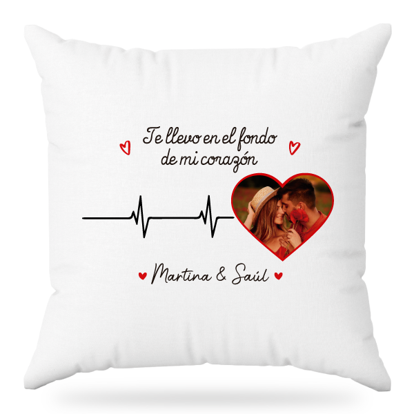 MS Regalos Personalizados | Almohada personalizada | Corazón Pálpito | My Sign Lima Peru