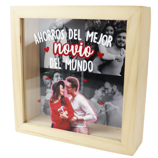 MS Regalos Personalizados | Alcancía personalizada | Ahorros del mejor novio del mundo | My Sign Lima Peru