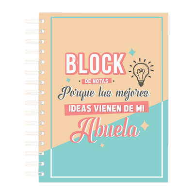 MS Regalos Personalizados | Block personalizado | Notas de mi Abuela | My Sign Lima Peru