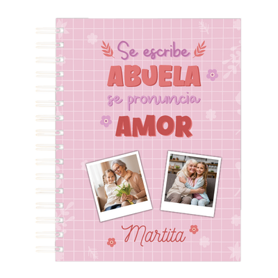 MS Regalos Personalizados | Block personalizado | Se escribe abuela | My Sign Lima Peru