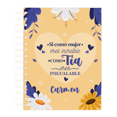 MS Regalos Personalizados | Block personalizado | Tía inigualables | My Sign Lima Peru