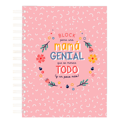 MS Regalos Personalizados | Block personalizado | Una mamá genial | My Sign Lima Peru