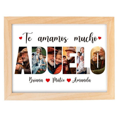 MS Regalos Personalizados | Cuadro Personalizado l Abuelo | My Sign Lima Peru