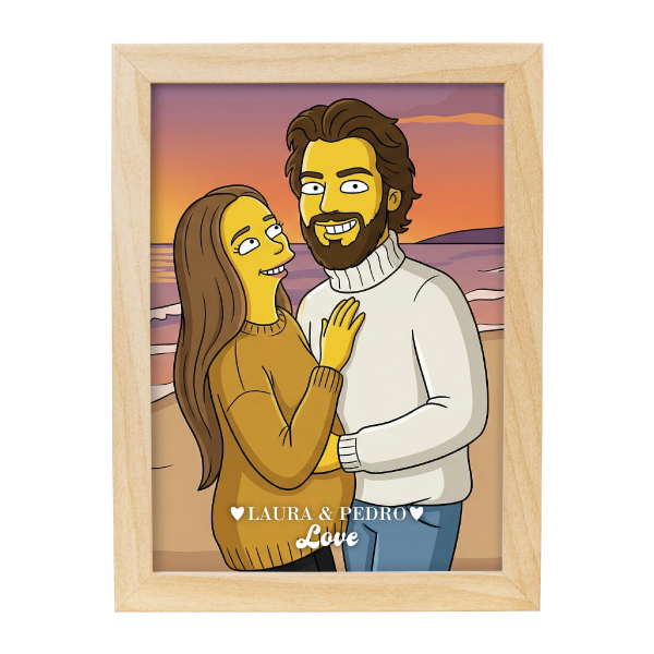 Cuadro personalizado | Estilo Simpsons