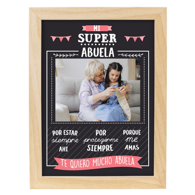 MS Regalos Personalizados | Cuadro Personalizado l Super abuela 01 | My Sign Lima Peru
