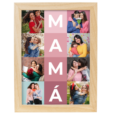 MS Regalos Personalizados | Cuadro personalizado | Mamá 8 fotos | My Sign Lima Peru