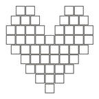 Corazón con fotos Gigante