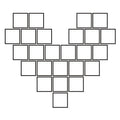 Corazón con fotos Gigante