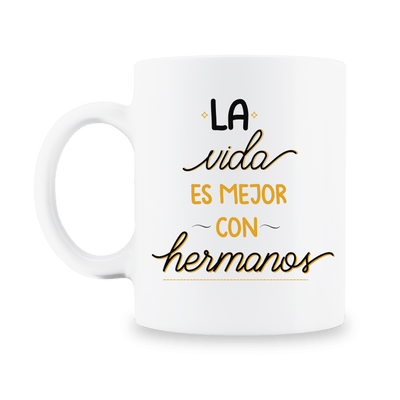 MS Regalos Personalizados | Taza Personalizada l La vida es mejor con hermanos | My Sign Lima Peru