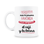 MS Regalos Personalizados | Taza Personalizada l Hermana eres mi persona favorita | My Sign Lima Peru