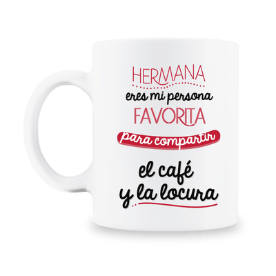 MS Regalos Personalizados | Taza Personalizada l Hermana eres mi persona favorita | My Sign Lima Peru
