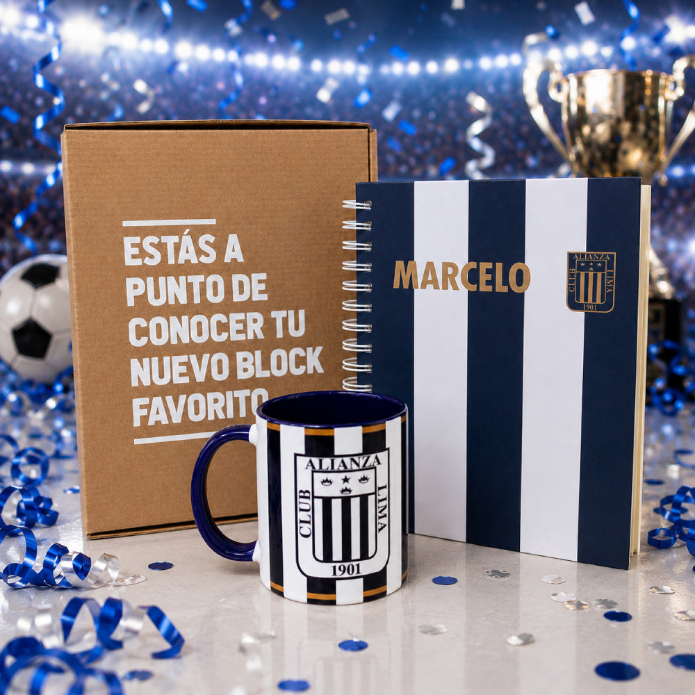 Block Personalizado + Taza | Alianza Lima