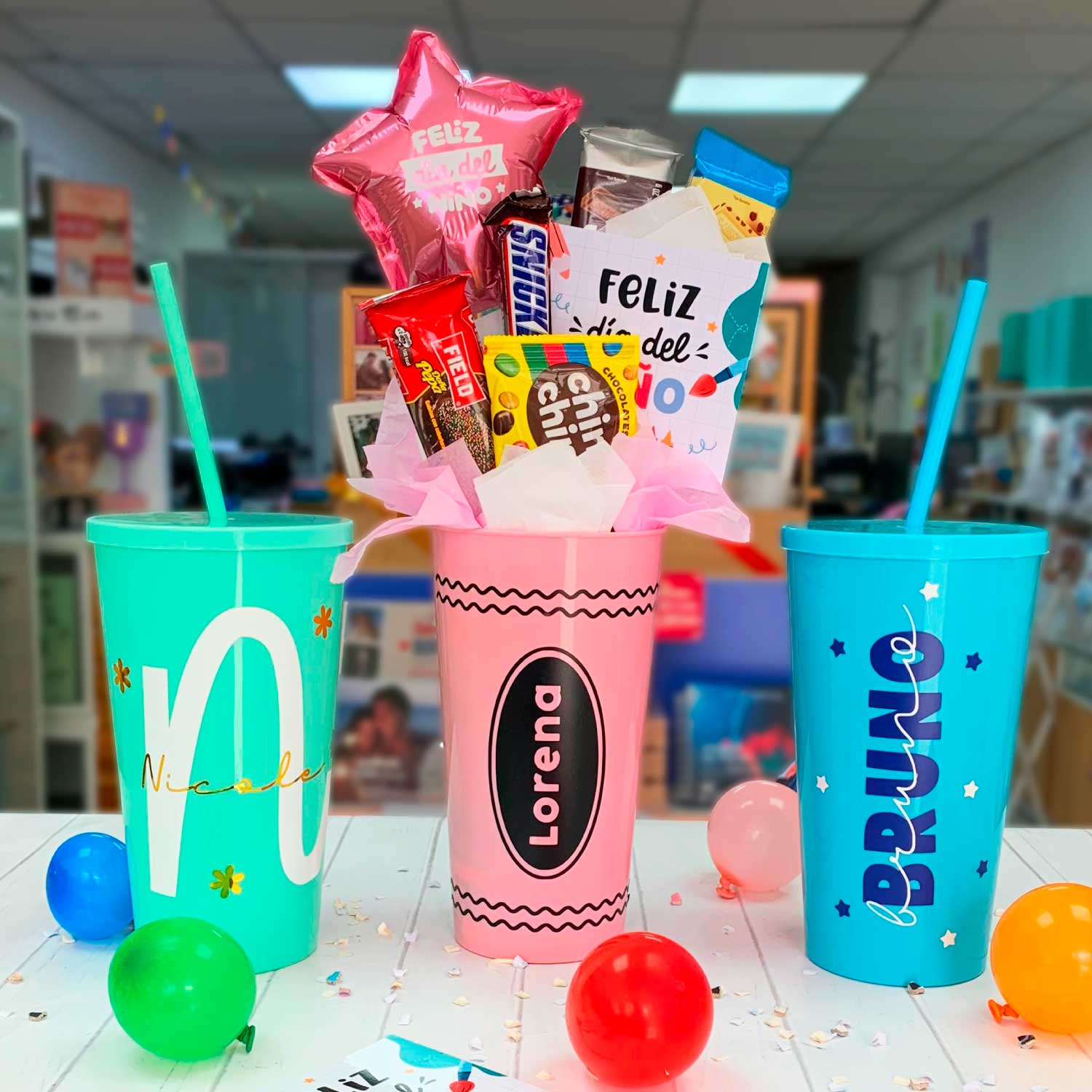 vaso dia del niño - MS Regalos Personalizados Lima