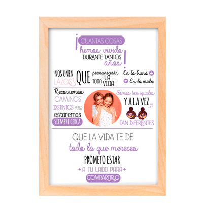 MS Regalos Personalizados | Cuadro Personalizado l Cuantas cosas hermana | My Sign Lima Peru